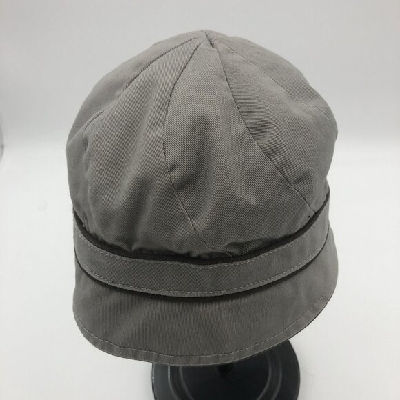 Goorin Bros Gray Military Cap w Ribbon Detail  XS | Classic Heritage Newsboy Hat